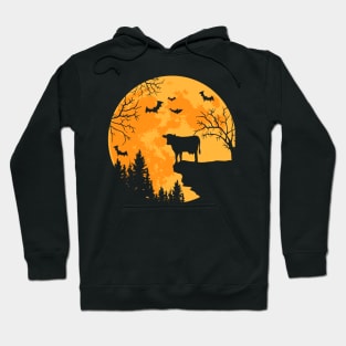 Cow Lovers Funny Cow And Moon Halloween Costume Hoodie